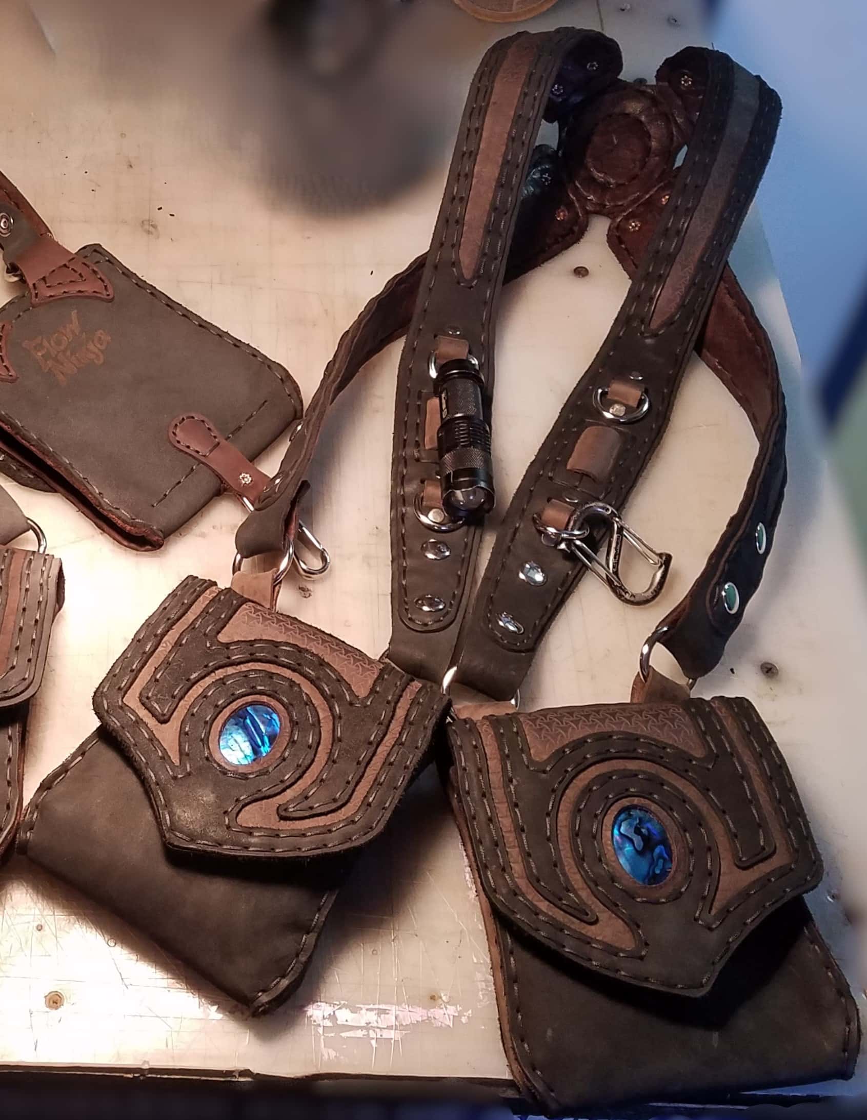 Handcrafted leather piece 2