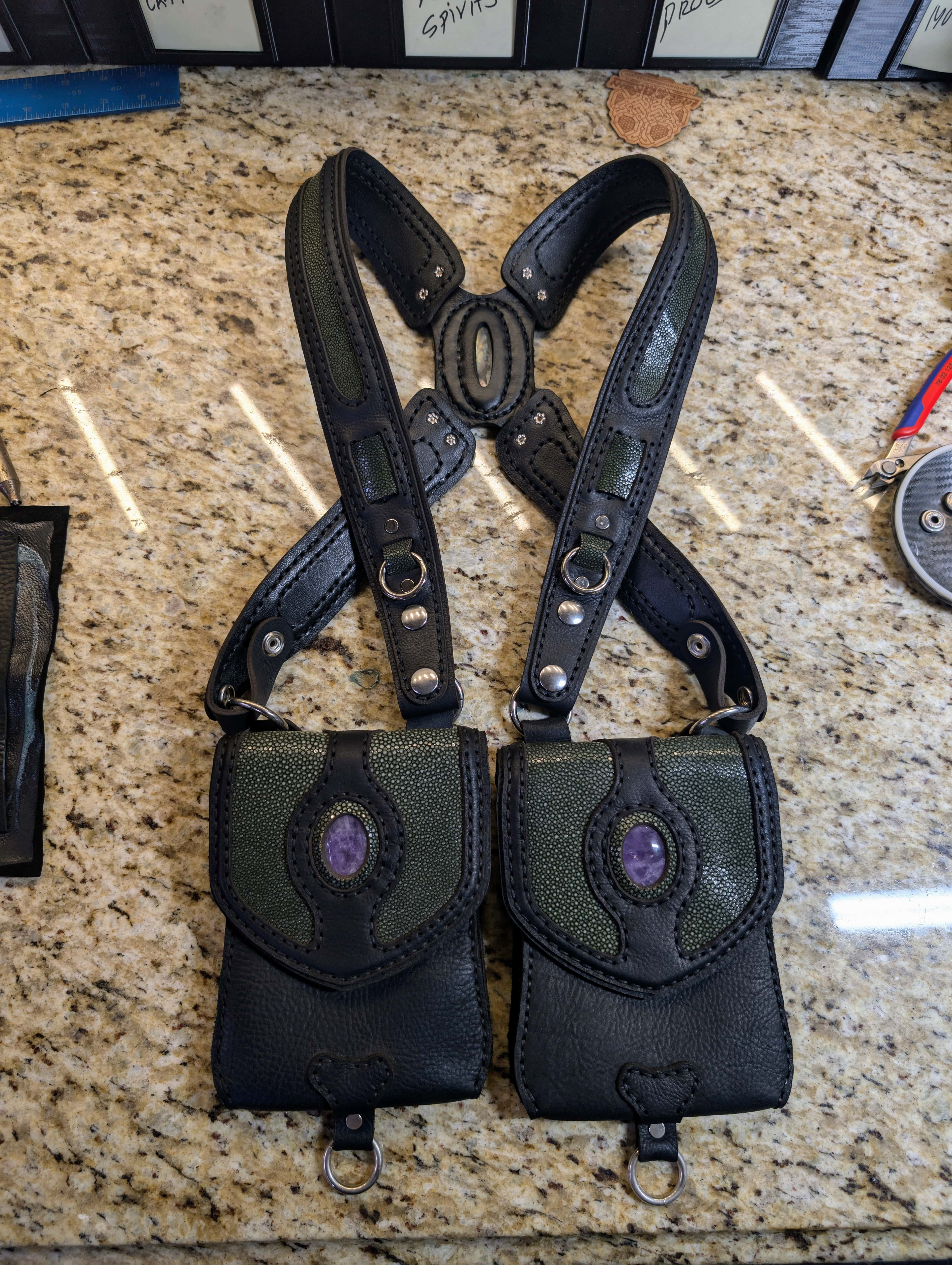 Handcrafted leather piece 4